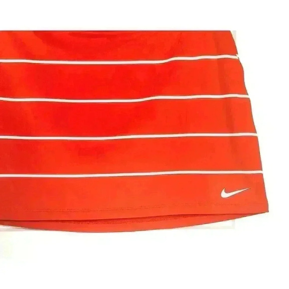 Nike Golf Dri-Fit Skort Orange/White Stripes Women’s L - Picture 3 of 9